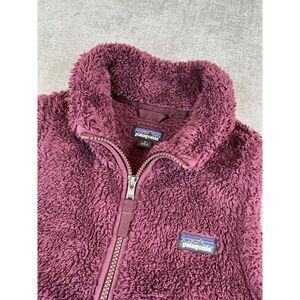 Patagonia Vest Girls (L - 12) Purple Los Gatos Deep Pile Full Zip Outdoor Hiking